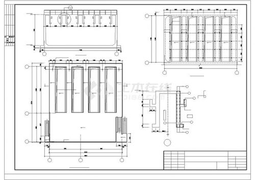 某啤酒廠廢水處理建筑工程設(shè)計(jì)施工cad圖紙